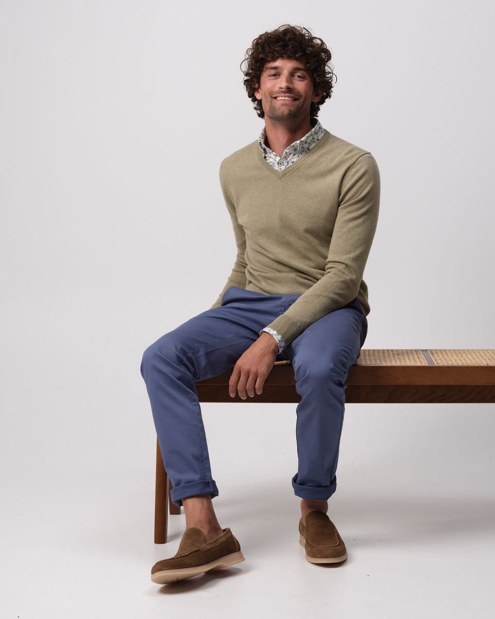 Campbell London Pullover mit V-Ausschnitt