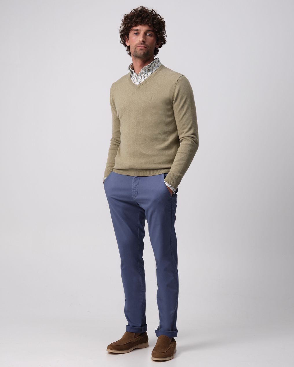 Campbell London Pullover mit V-Ausschnitt