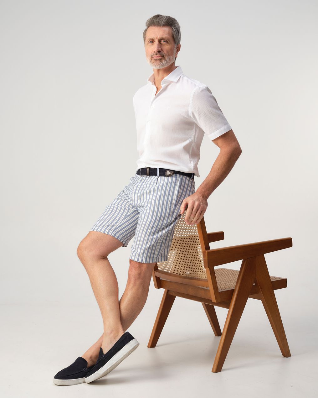 Campbell Pleatford Stripe Short