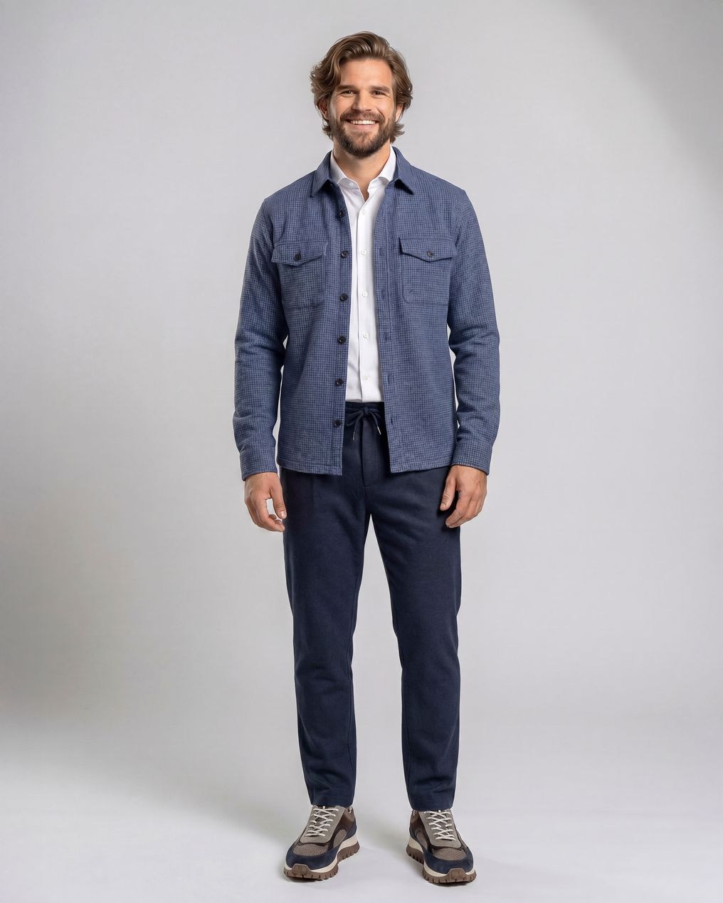 Campbell Overshirt Walker Pied de Poule