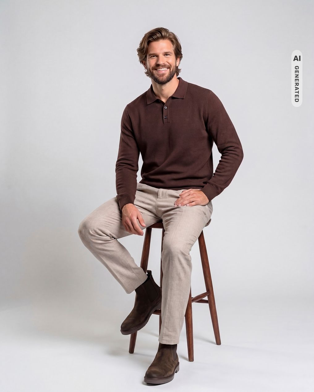Campbell Polo lange mouw Percy