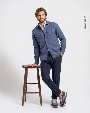 Campbell Overshirt Walker Pied de Poule