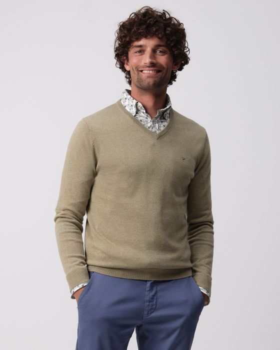 Campbell London Pullover mit V-Ausschnitt