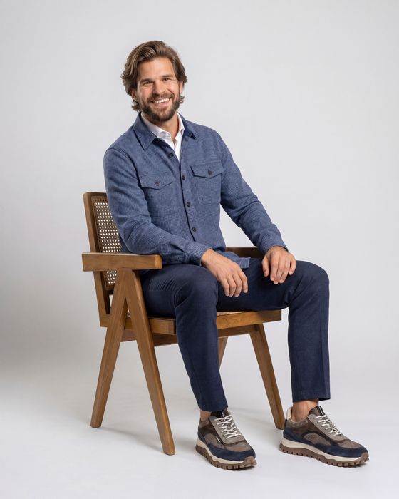 Campbell Overshirt Walker Pied de Poule